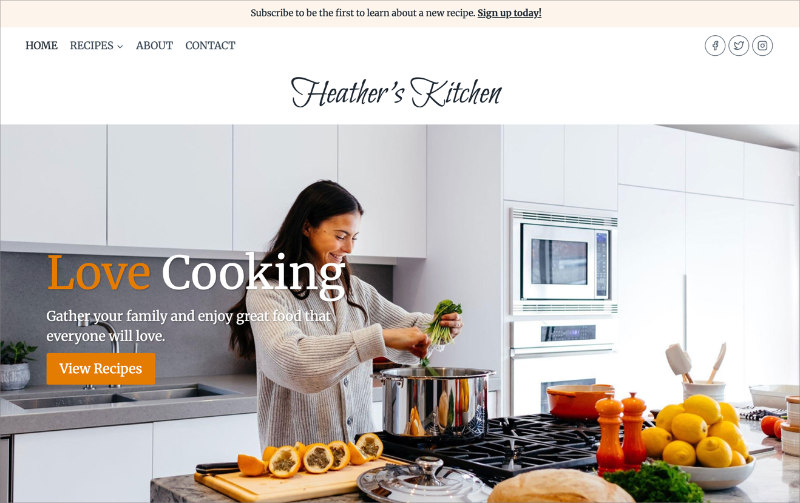 Kadence WordPress theme layout showing AI-assisted blog and portfolio design.
