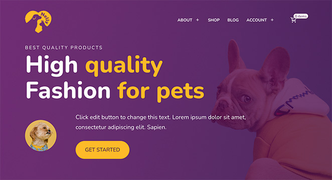 Nelly-woocommerce-theme - SeedProd Nelly WooCommerce shop theme