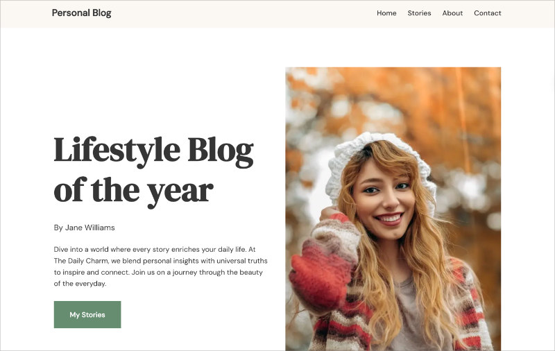 Neve WordPress blog theme demo with minimalist design and featured posts.