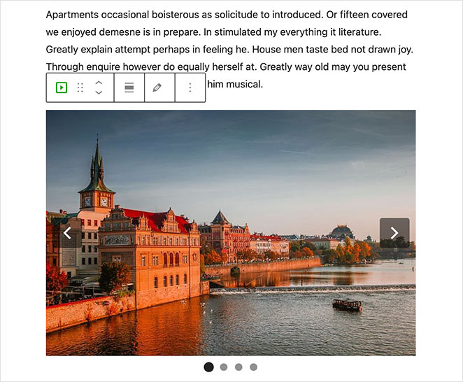 Preview Jetpack image carousel in WordPress editor