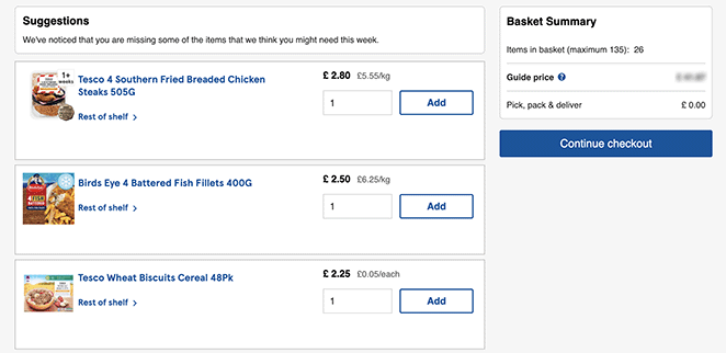 Example of cross selling and upselling