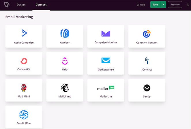 Connect SeedProd to your email marketing service