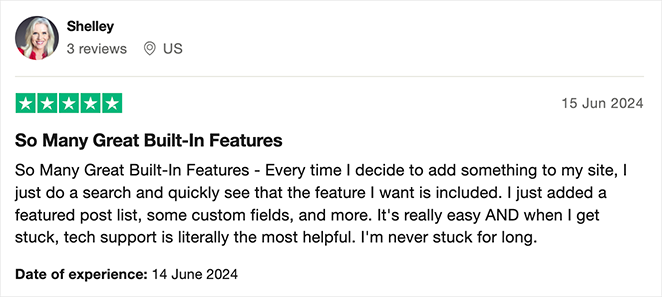 Thrive Themes customer review